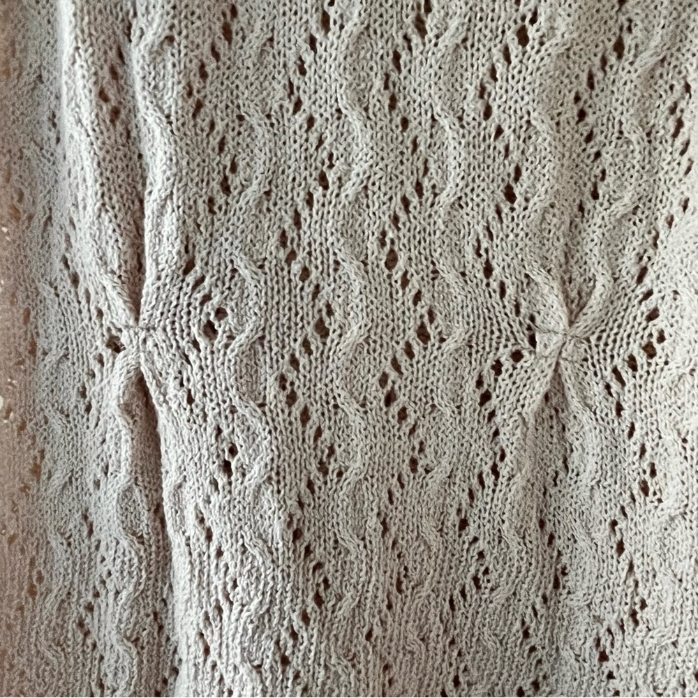 Vintage Guinevere Cotton/Lace Crochet Tank Top with Bow Detail - Picture 6 of 6